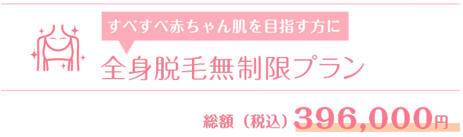 全身脱毛無制限プラン