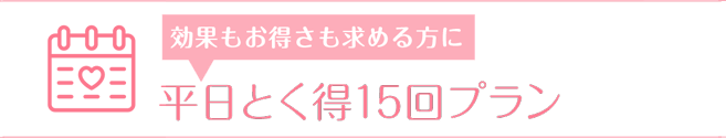 平日とく得15回プラン